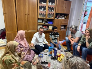 Con Emina, Remzija, NIhad e il ragazzo bangladese